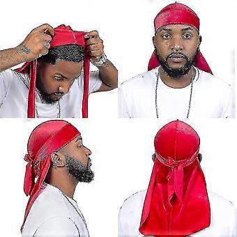 1kpl pehmeä pitkä hännän sametti Unisex Durag merirosvo hattu ulkopyöräilyun