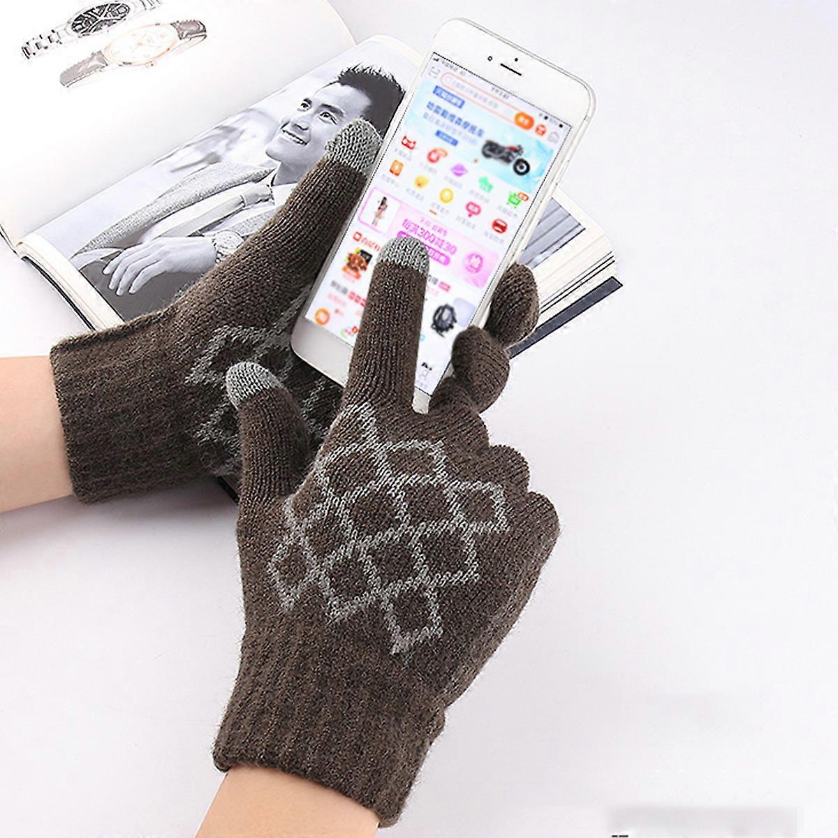 Winter Gloves Touchscreen Gloves Men Winter Warm Gloves Touchscreen Casual Stretch Thick