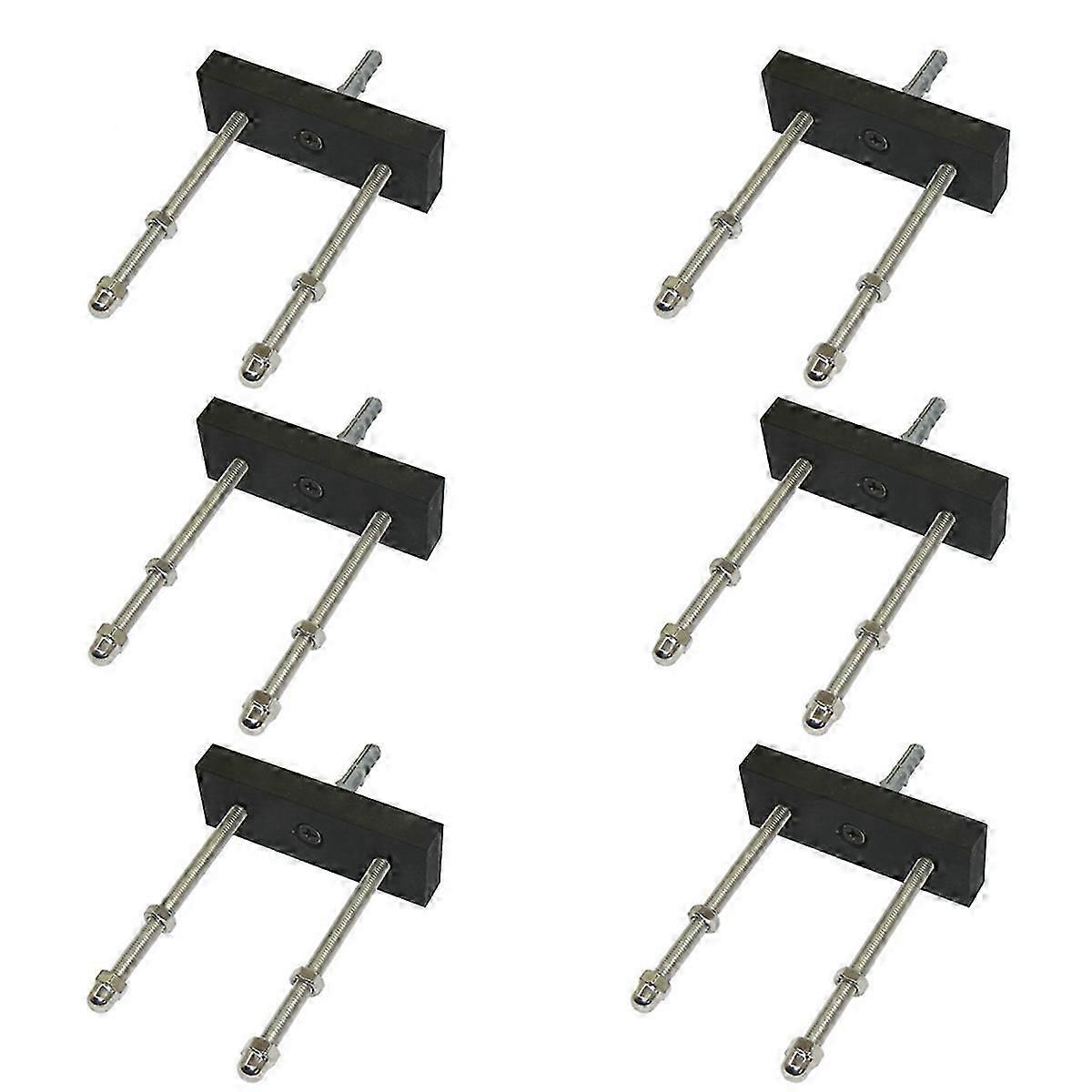 6 Pack Skateboard Floating Deck Display Wall Mount Rack Holder Hanger Fit Home Storage Display