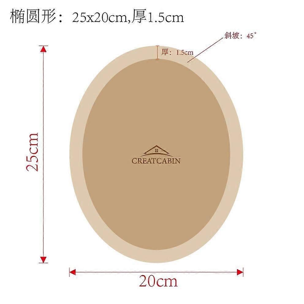 MDF Wood Ceramic Molding Tools Oval 250x200x15mm