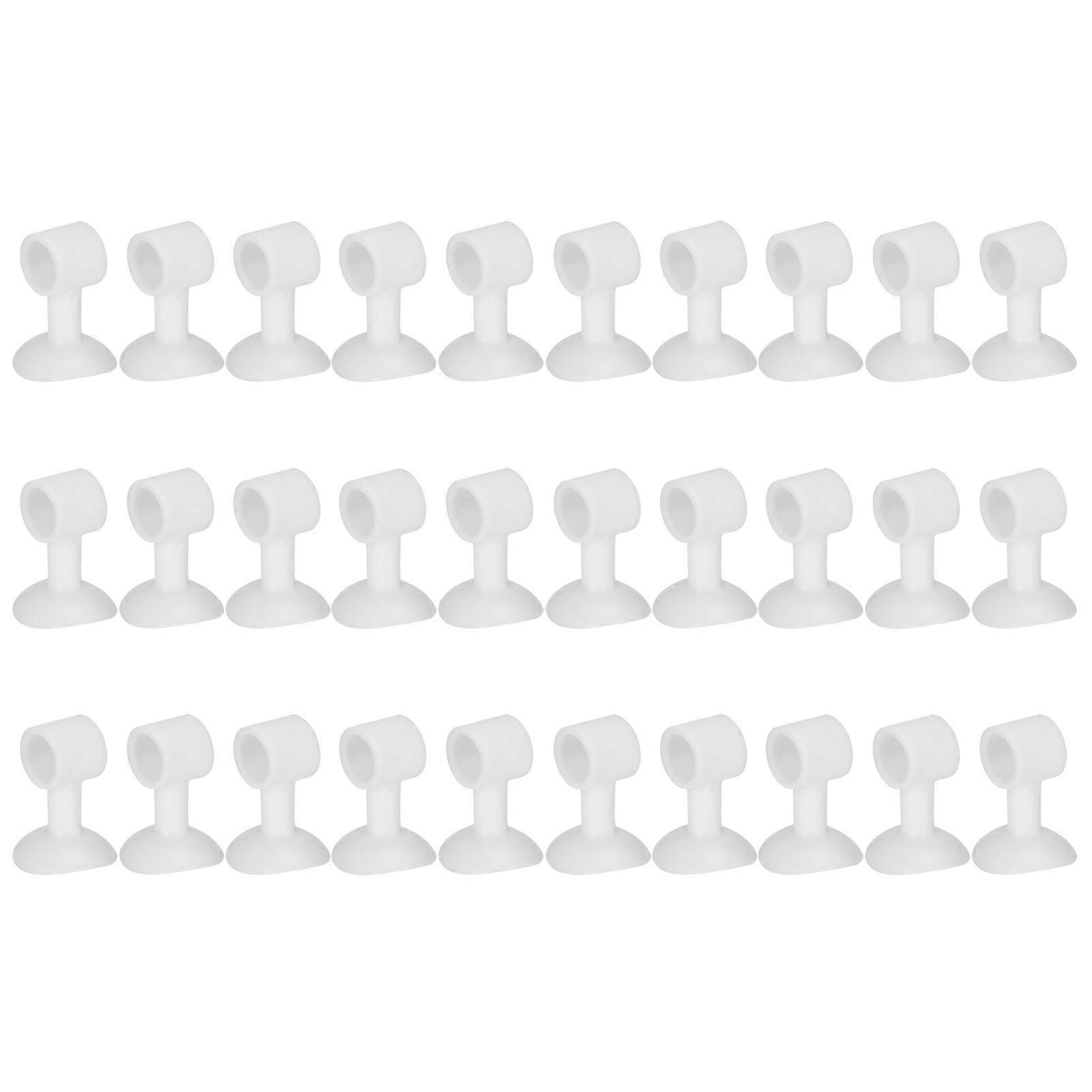 30Pcs Door Stopper Silicone Anti Collision Door Handle Stopper Mute Suction Buffer Crash Pad