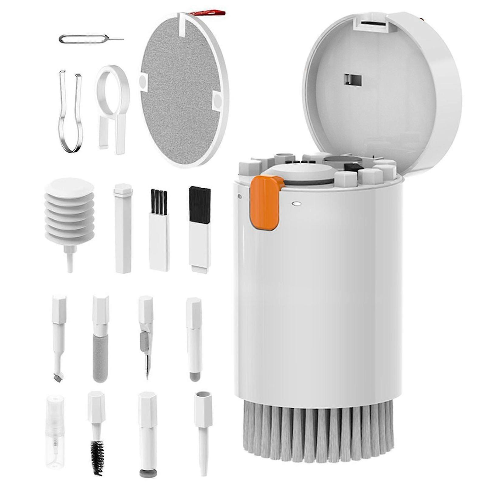 Electronics Cleaning Kit 20-in-1 Portable Multifunction Digital Device Earphone Computer Keyboard Dust Removal Cleaning Brush Key Puller Card Pin Tool
