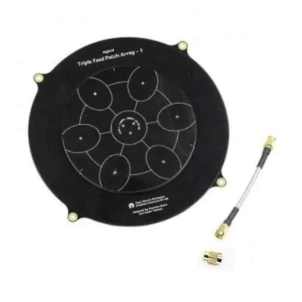150mm Triple Feed Patch 5.8ghz 14dbi Pagode Réseau Fpv Antenne Image Transmetteur Antenne À Écran Plat