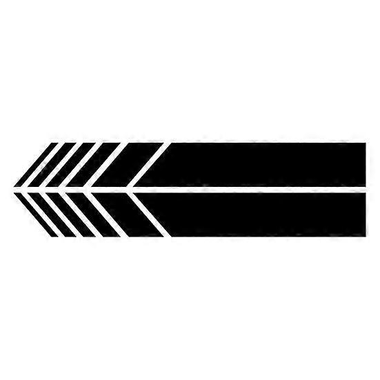 1 Pair Stylish Sticker Non Car Funny Waterproof Fading Bright-colored Stripe Side Rear View Mirror