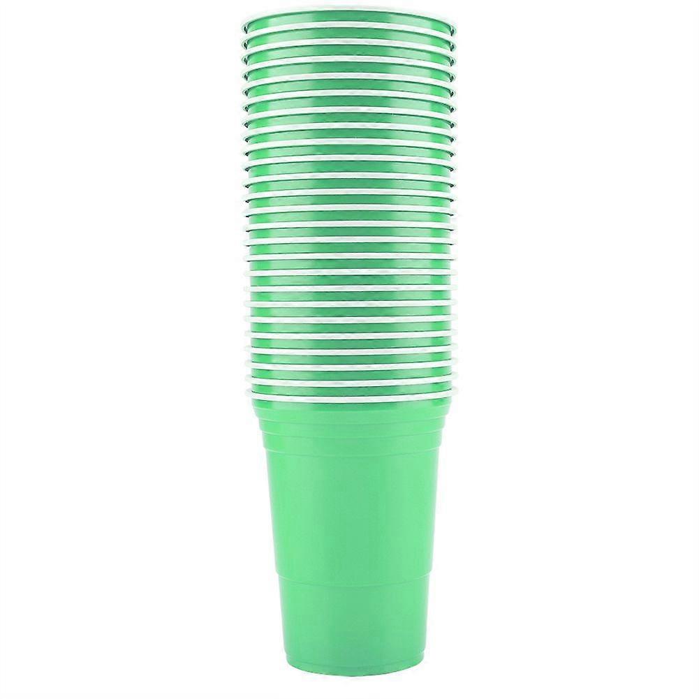 Beer Pong Set Beer Pong Drinking Game Set Beer Pong Cups-25 Cups(Green)