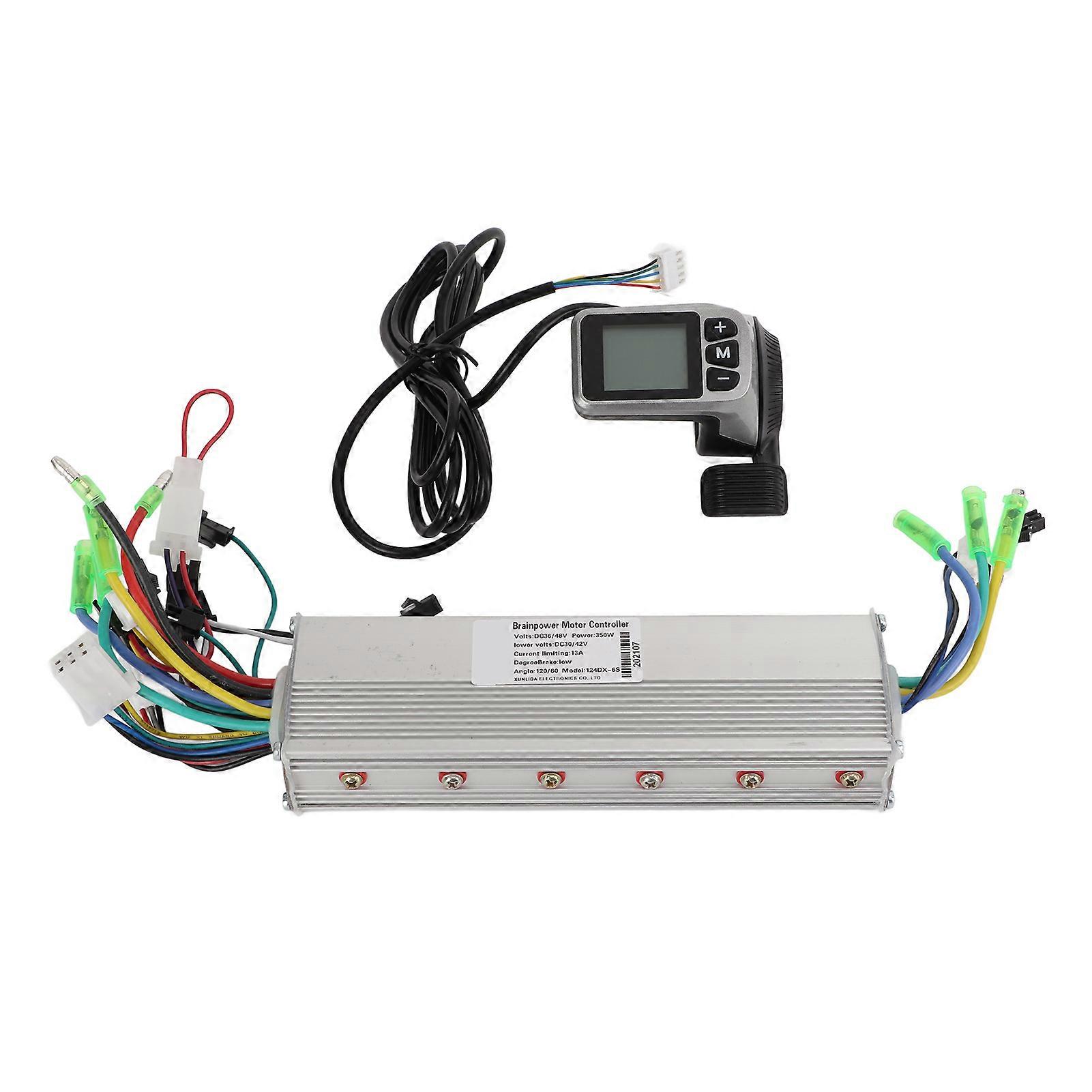 Electric Scooter Control with 124DX LCD Display Panel with Switch 36/48V 350W Motor for Electric Bike Scooter