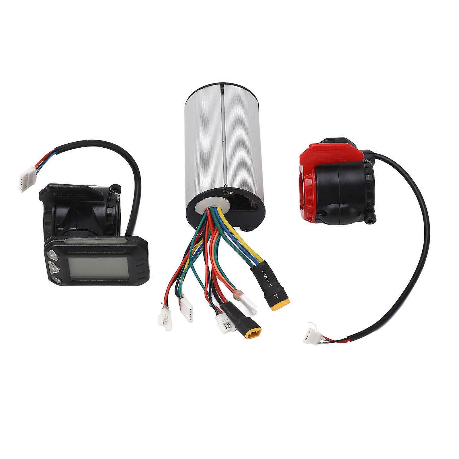 Electric Bike Controller Kit 350W 13A Speed Controller L083 Thumb Brake Throttle Display Panel Bike Conversion Accessory 36V