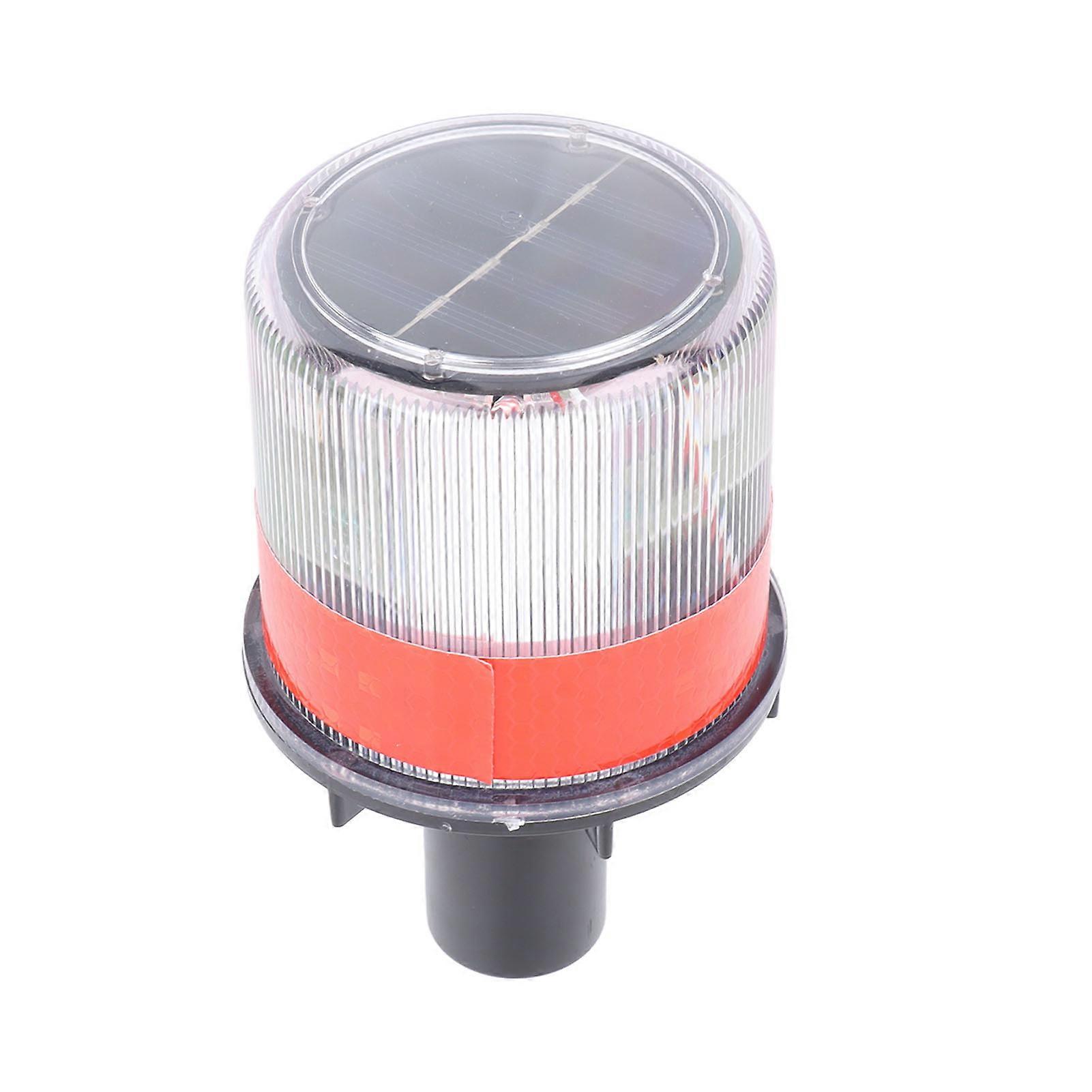 Solar LED Traffic Light, Waterproof, Easy to Move, Flashing, Emergency Lighting for Road Construction Sites, Sentry Boxes, Fences