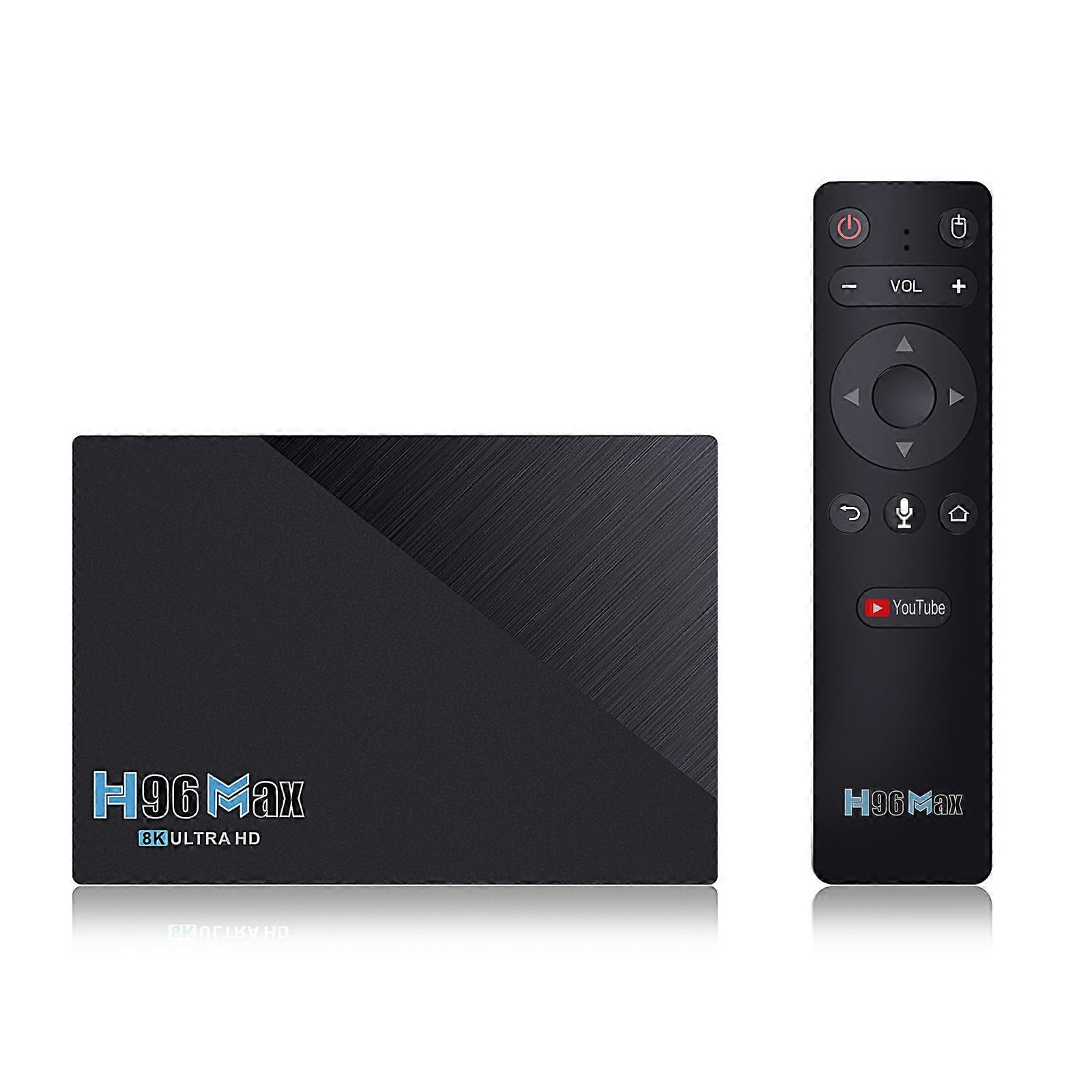 H96 Max 4K Smart TV BOX , Plug Type:EU Plug 8GB+64GB, EU Plug