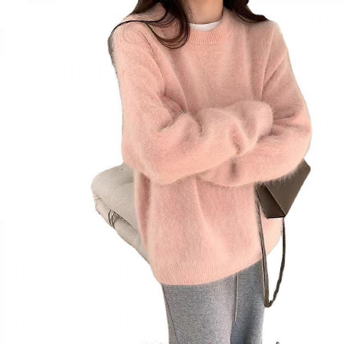 Women's Crew Neck Long Sleeve  Sweater  Pullover Jumper Tops