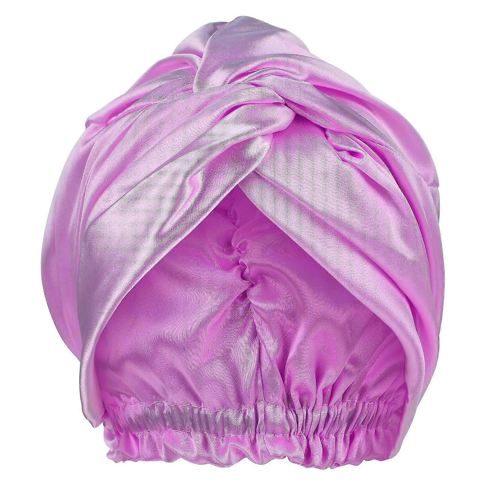 Exquisite Satin Bonnet Breathable Double-Layer Moisture-Retaining