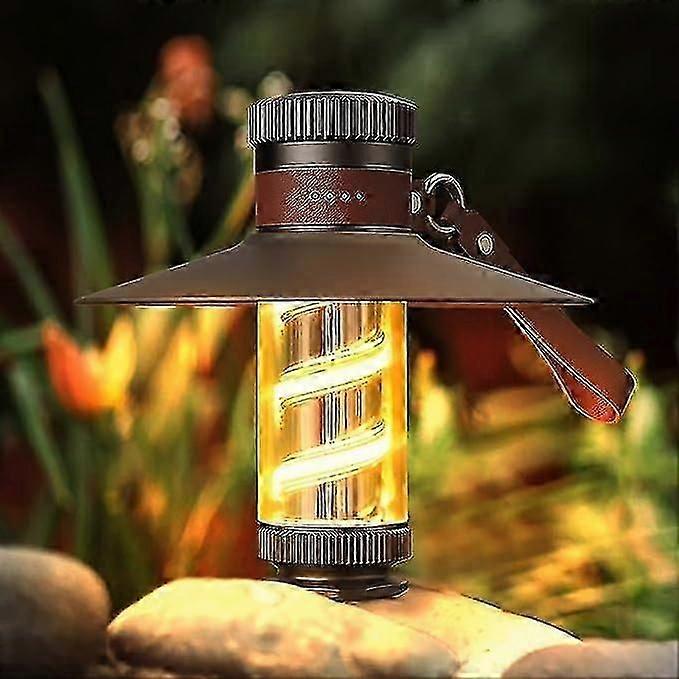 Camping Lamp, Hanging Led Camping Lantern, Rechargeable Led Work Light With Wirst Strap, Waterproof Lamp