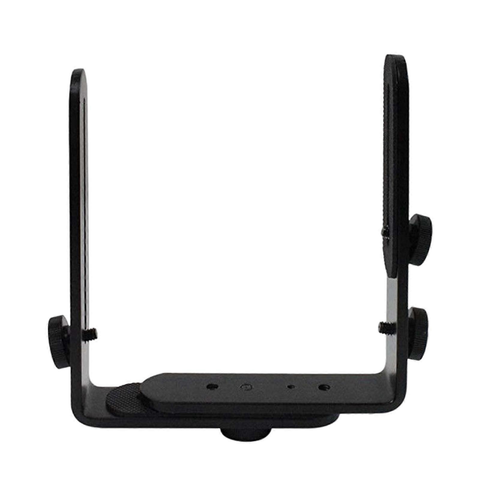 Dual L Shape Camera Flash Bracket Aluminum Alloy 1/4" Universal Thread LED Video