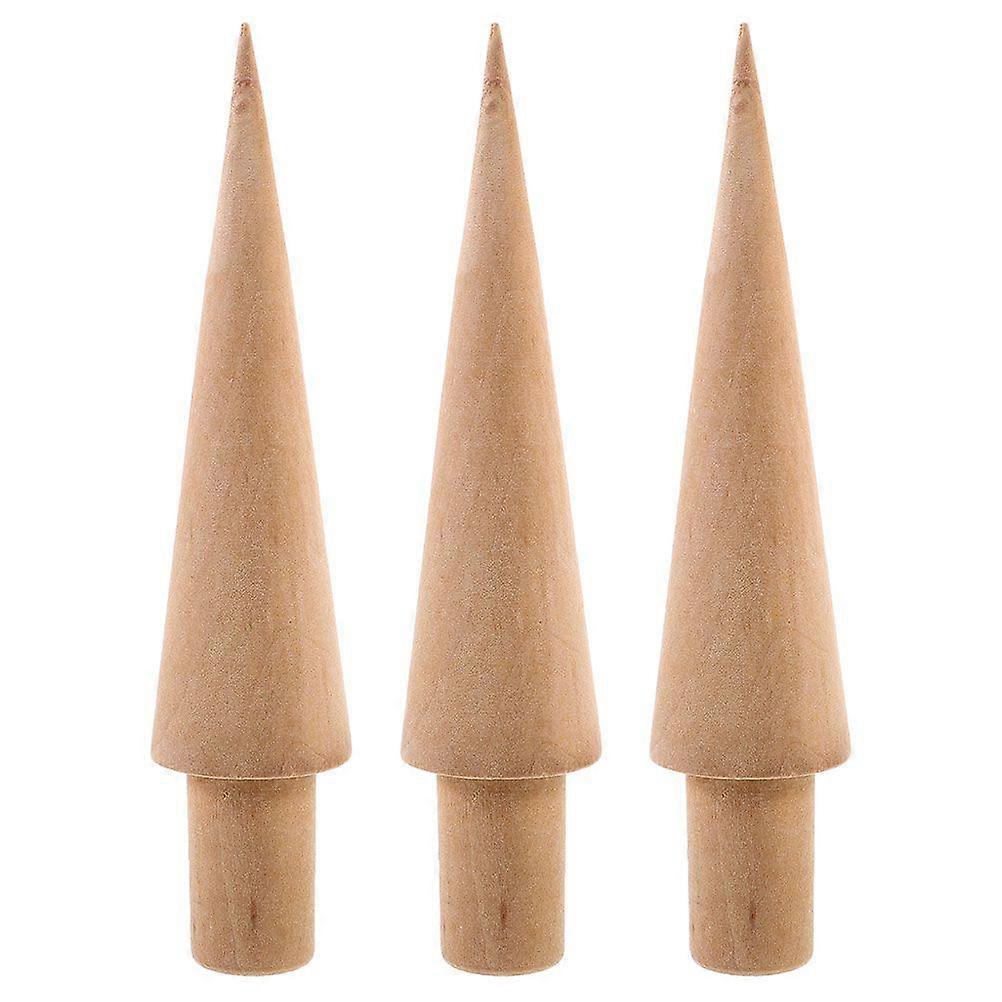 3pcs Ice Cream Molds Ice Cream Cone Mold Ice Cream Cone Roller Multi-function Kitchen Wood Mold