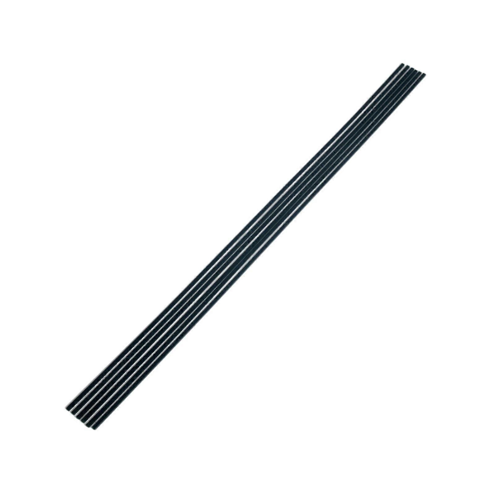 6Pcs Pool Table Edge Strips Felt Replacement Rails for Snooker Replace Black 8mmx5mm