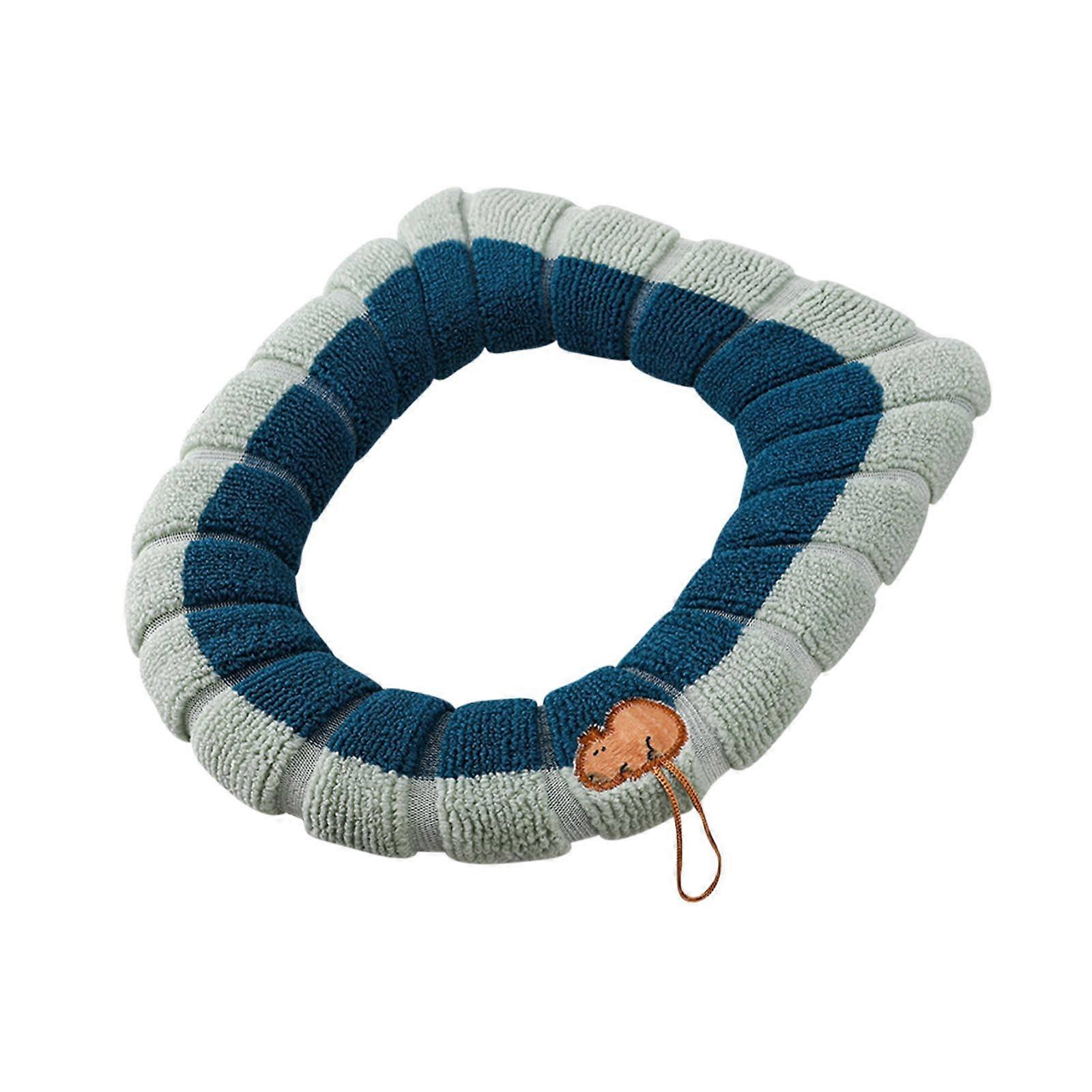 Gestricktes WC-Sitzbezugsset - Warm, waschbar, universelle Passform mit Griff