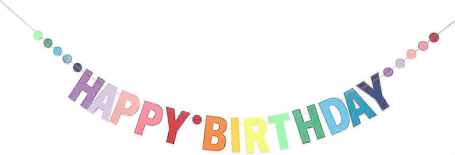 قوس قزح عيد ميلاد سعيد راية من الورق المقوى - لافتة عيد ميلاد شخصية ، زينة عيد ميلاد قوس قزح 1 ، دعامة الصور ، أفضل لوازم حفلة عيد ميلاد (المطر
