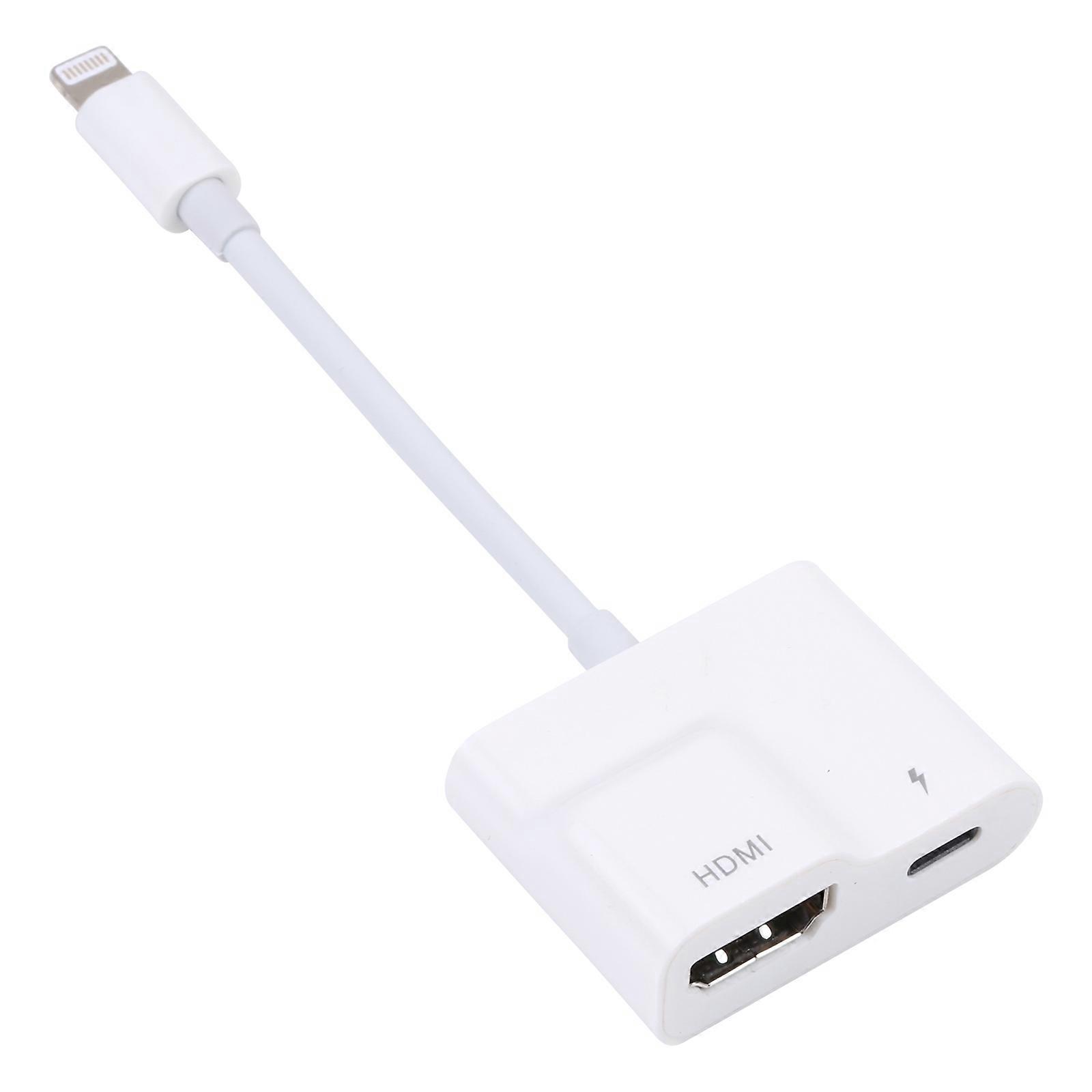 8 Pin to HDMI Digital AV Converter(White)