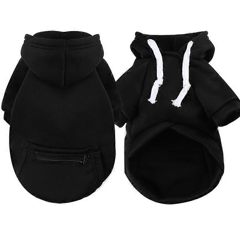 Pet Hoodies for Large Dogs Spring and Autumn Fleece Golden Retriever Sweatshirt with Hat and Zip Pocket Pet Clothing