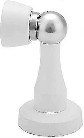 Solid Stainless Steel Magnetic Door Stopper, White