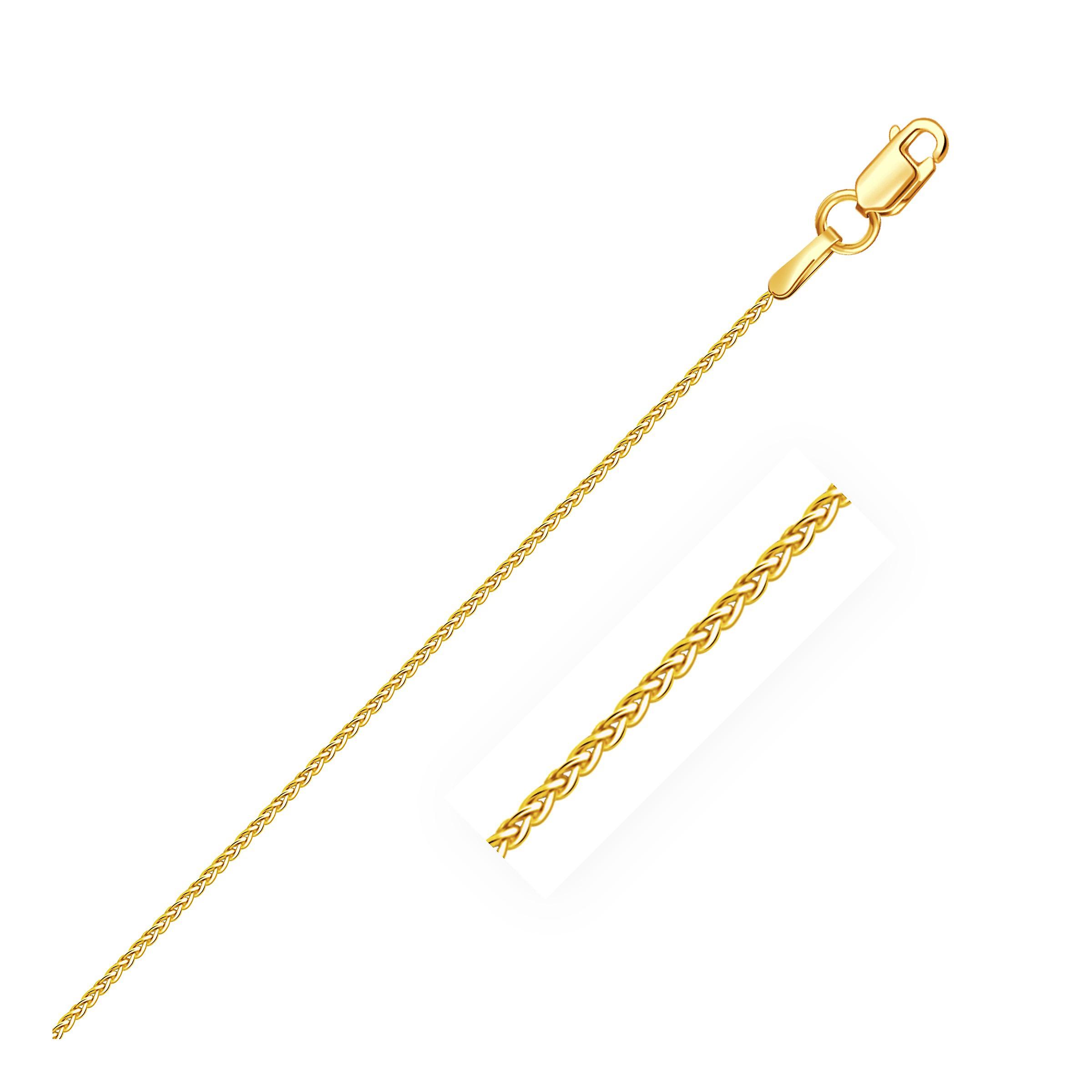 10k Gelbgold Weizenkette 1,0 mm