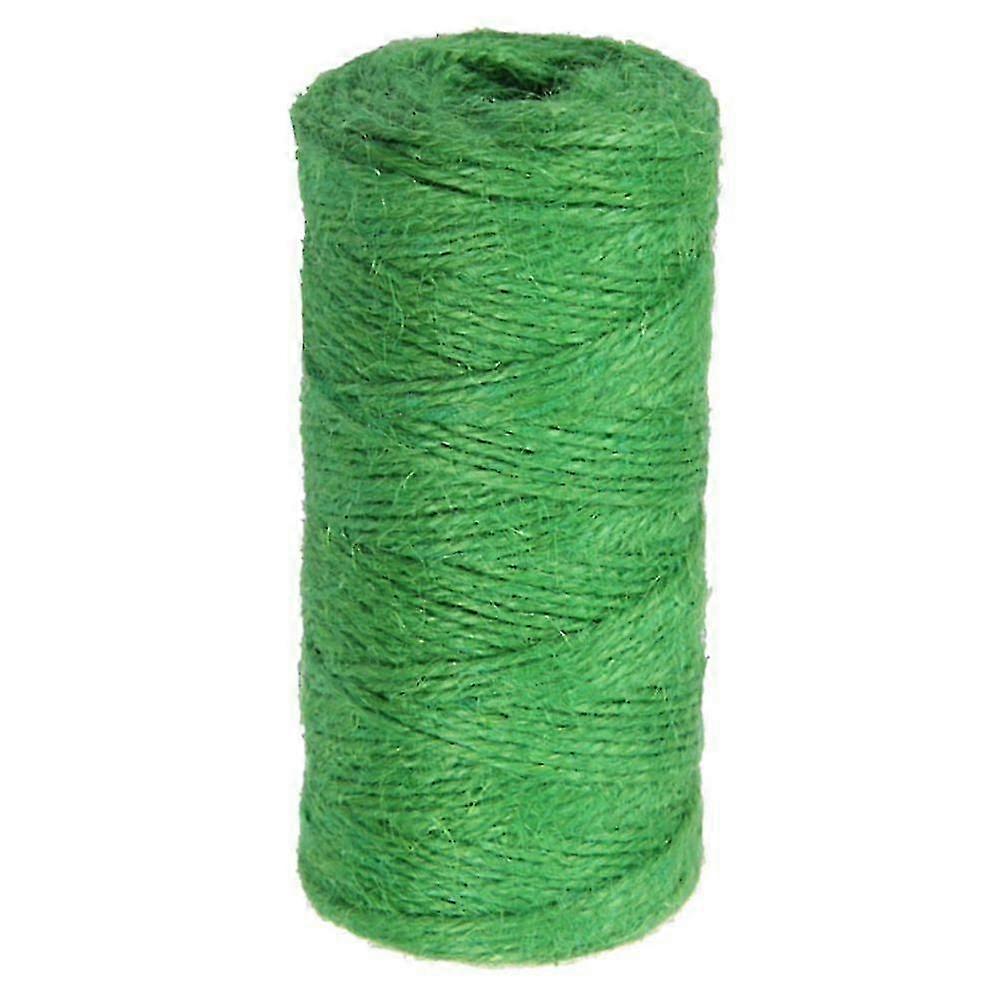 100m Jute Cord 2mm String Diy Craft Gift Wrapping Twine Rope Green