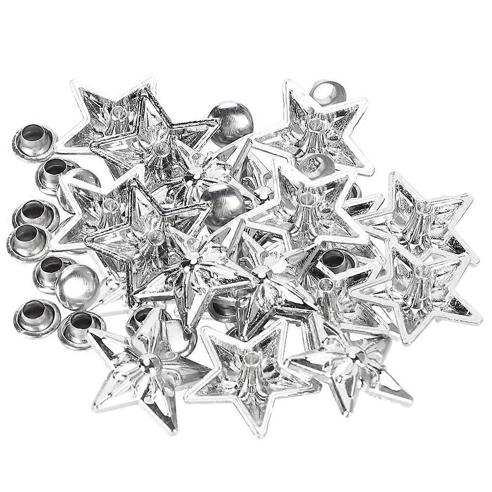 50 סטים מסמרות כוכב הרבעה 16 מ"מ עור כפתור קישוט DIY אביזרים עבור חגורת מזוודות ביגוד