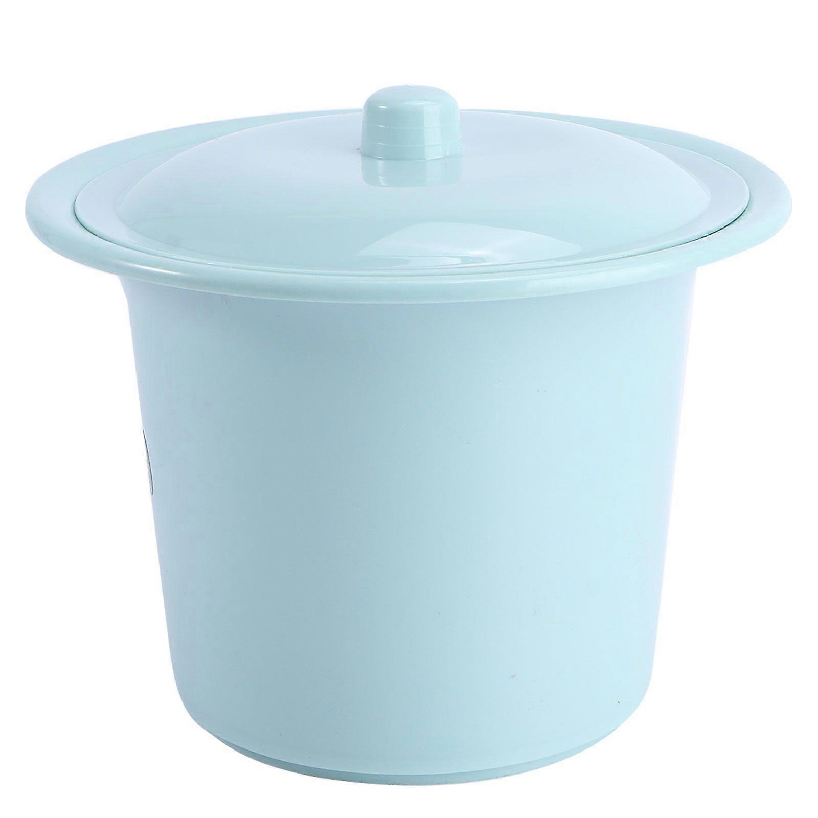 1pc Plastic Spittoon Children Elders Toilet Plastic Bedpan Lid Spittoon