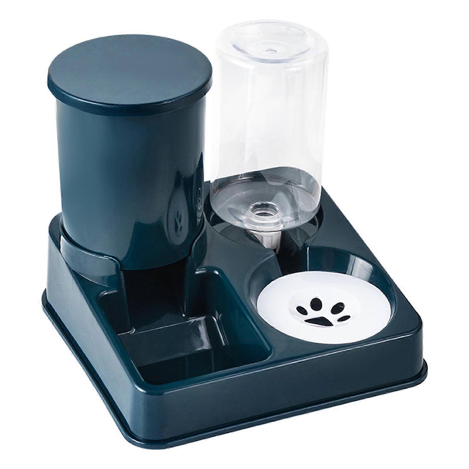 Automatic Pet Feeder 750g Auto Pet Dry Food Dispenser With Non-Clogging And 1L Automatic Water Bottle Automatic Discharge Water Does Not Overflow