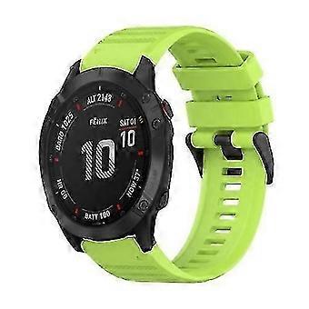 Für Fenix 6 Gps 22mm Silikonuhr mit Entfernungswerkzeug YtbiLime Grün