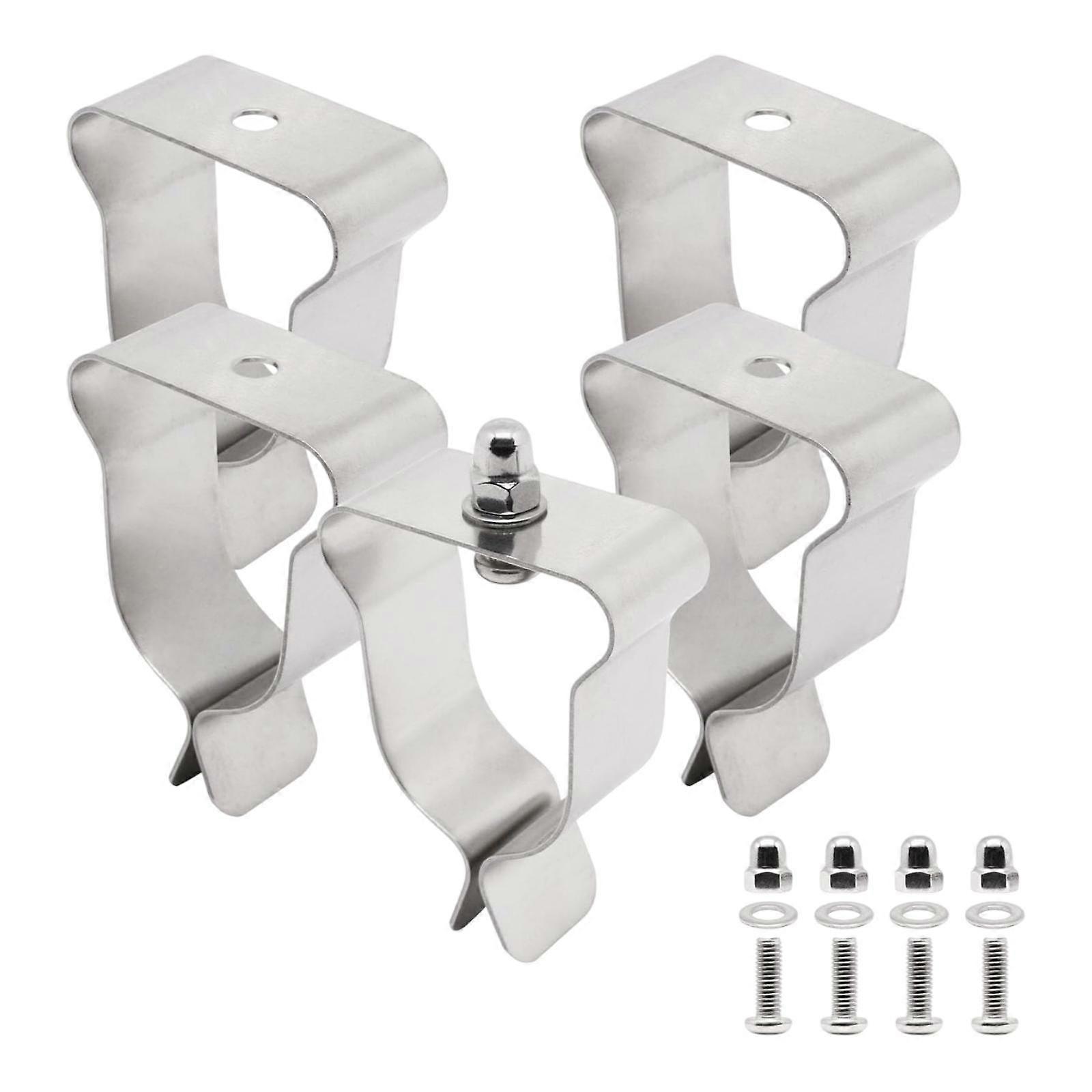 5Pcs Window Well Cover Clips Hardware Kit for Window Well Basement Courtyard