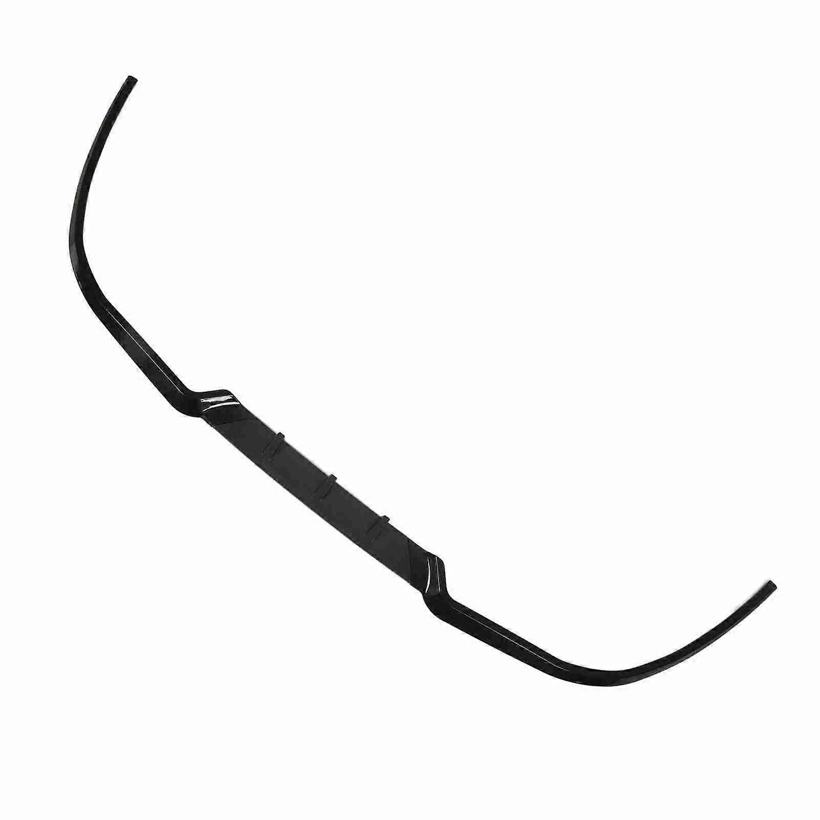 3PCS Front Bumper Splitter Tough Delicate Corners Bumper Lip Spoiler Universal for A3 A4 A6 Glossy Black 