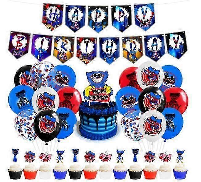ポピーハギーwuggy子供のパーティーバルーンボウ-お誕生日おめでとう