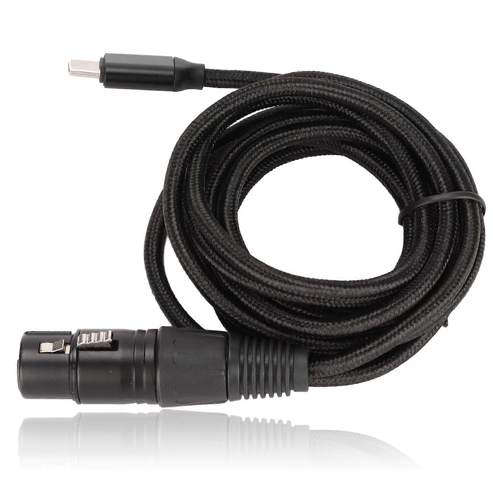 USB C to XLR Female Cable Studio Audio Cord for OS X Wins 98se 2000 Vista Wins7 Wins8 2m