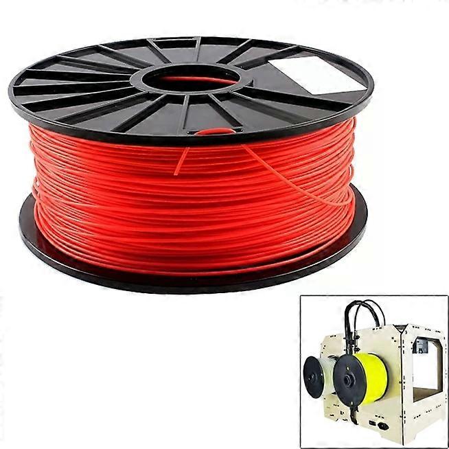 3D Printer Filament-1.75mm Fluorescent Red,345m Length-Red