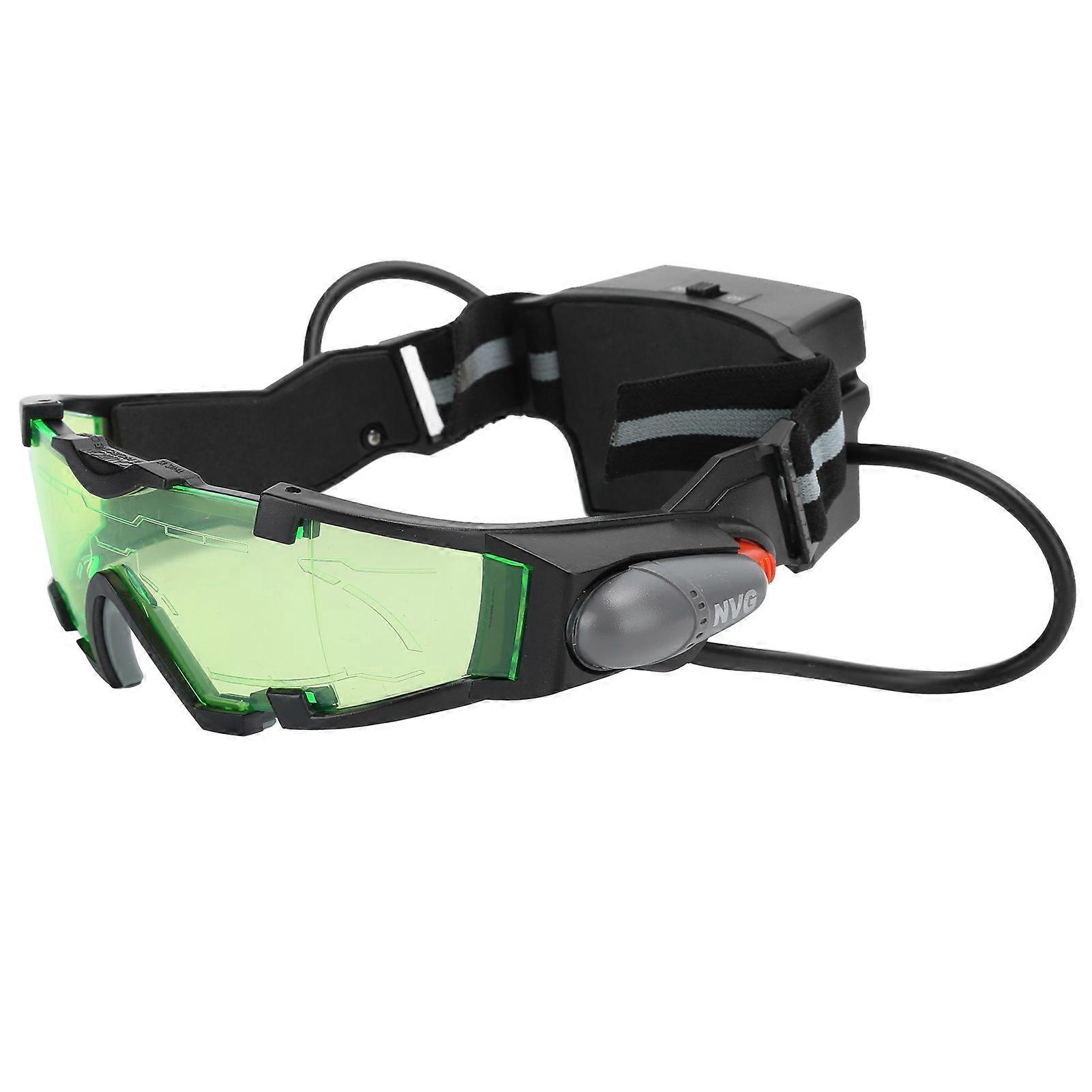 Night Vision Glasses with Light Adjustable Windproof Dustproof LED Glasses for Riding Skiing