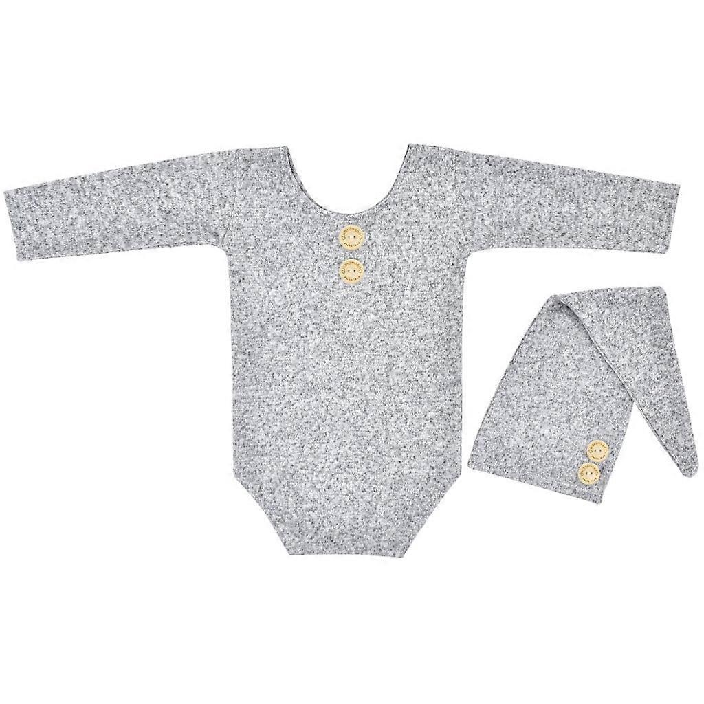 Newborn Photography Props Picture Outfits Baby Photo Studio Shoot Clothes for Memorable Photography Shoots Props  Light gray