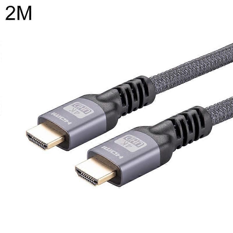 HDMI 2.0 samec na HDMI 2.0 samec 4K Ultra-HD opletený adaptérový kabel, délka kabelu: 2 m