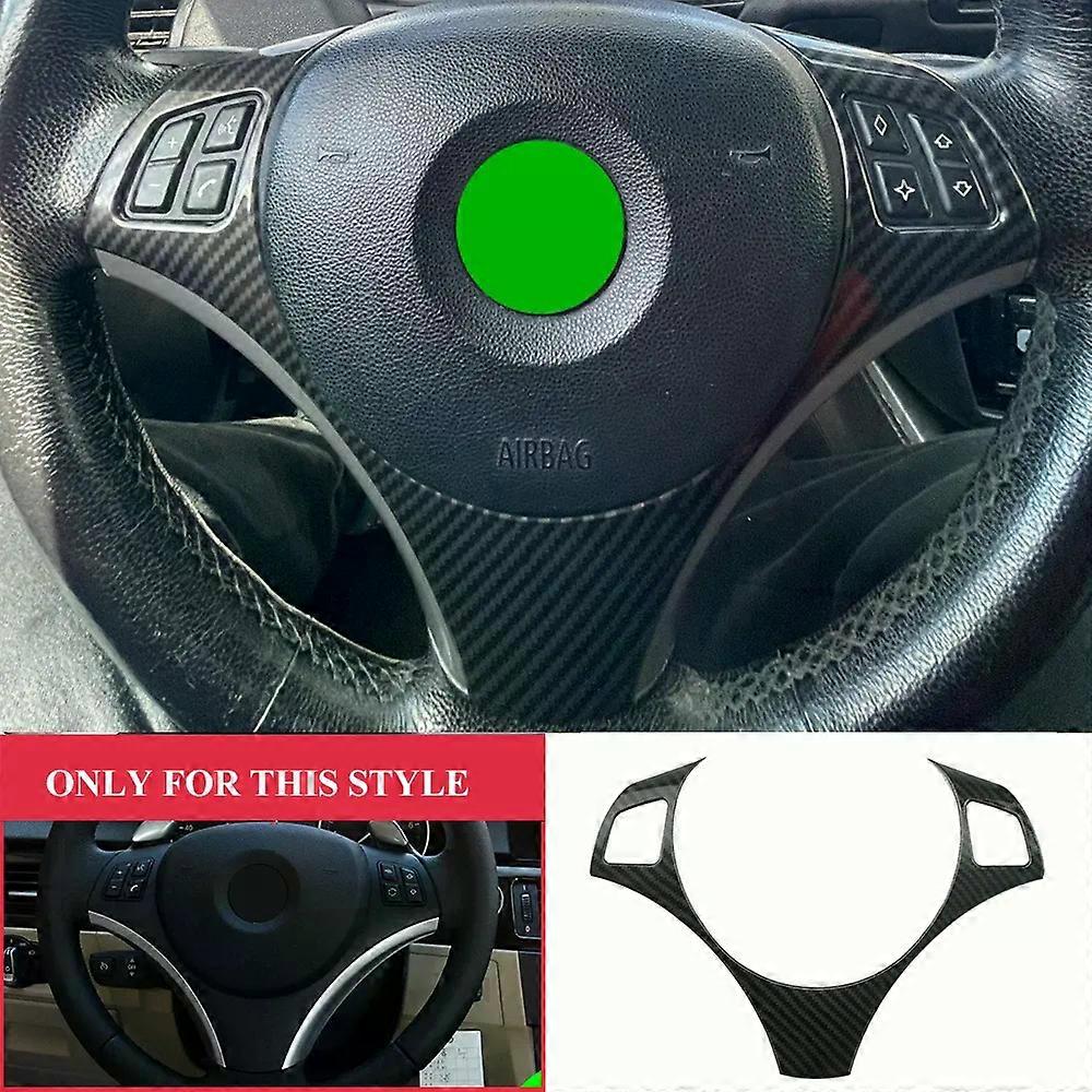 Car Accessories compatible for B-M-W 3 Series E90 E92 E93 2005-2012 1 Series E82 E87 2004-2011 X1 E84 2009-2016 Steering Wheel Panel Cover