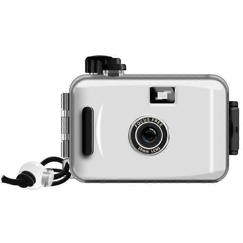 Retro Film Camera Non-disposable Waterproof Point-and-shoot Camera 28mm Lens