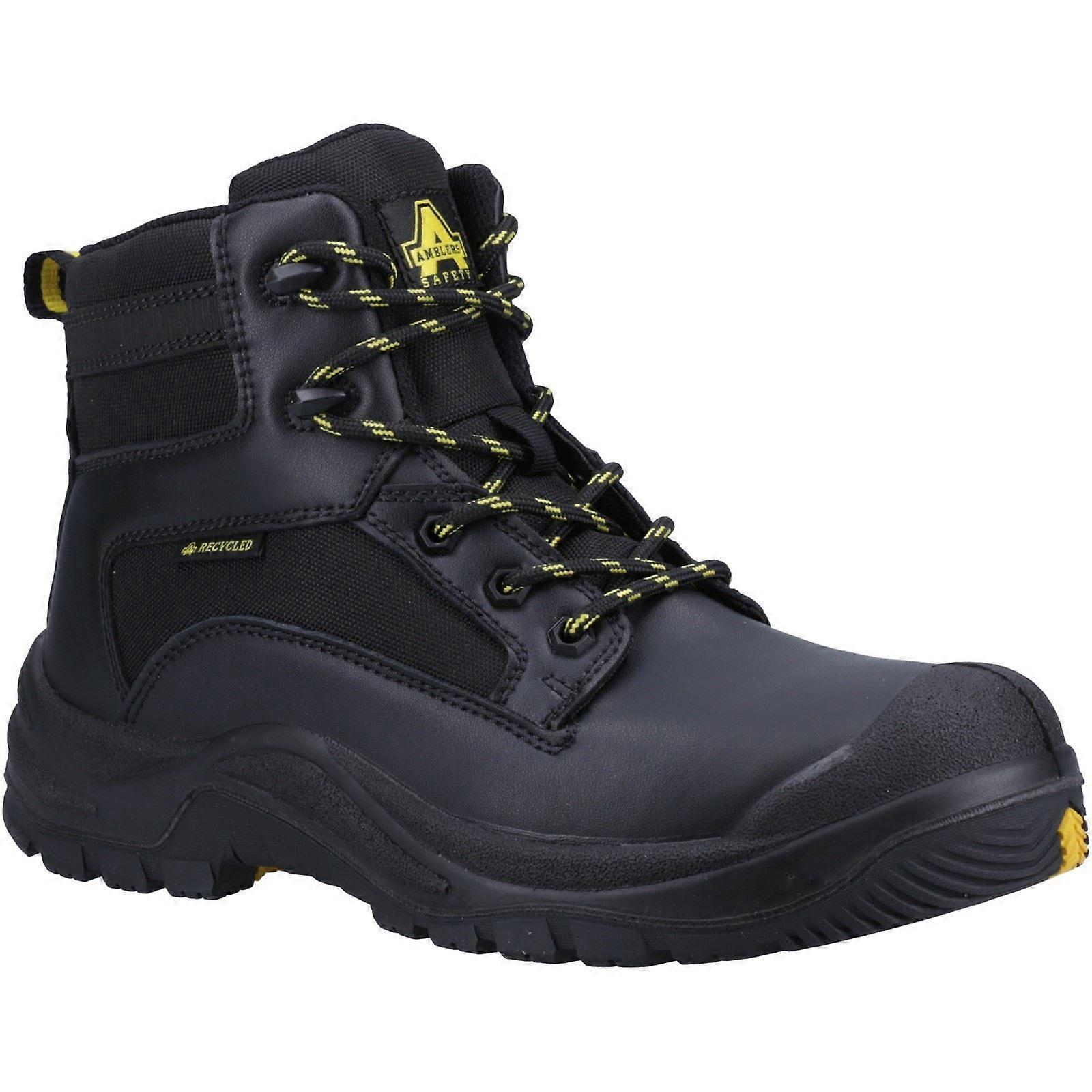 Amblers Safety 501R S1P 黑色皮革男女通用靴子 Safety-12
