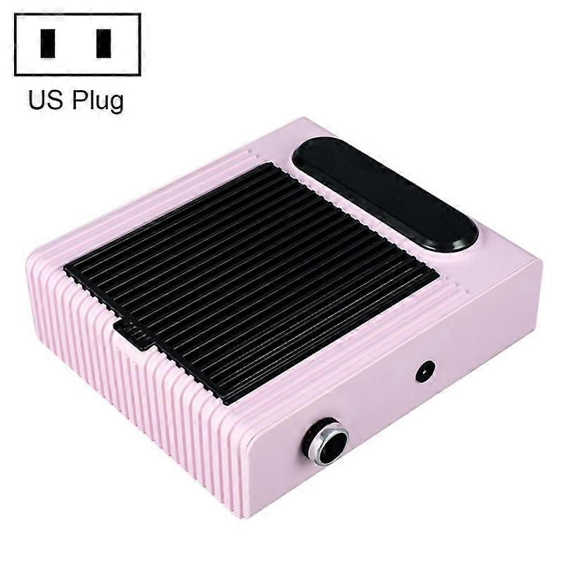 80W Adjustable Speed High Power Nail Vacuum Cleaner, Specification: US Plug (Pink)