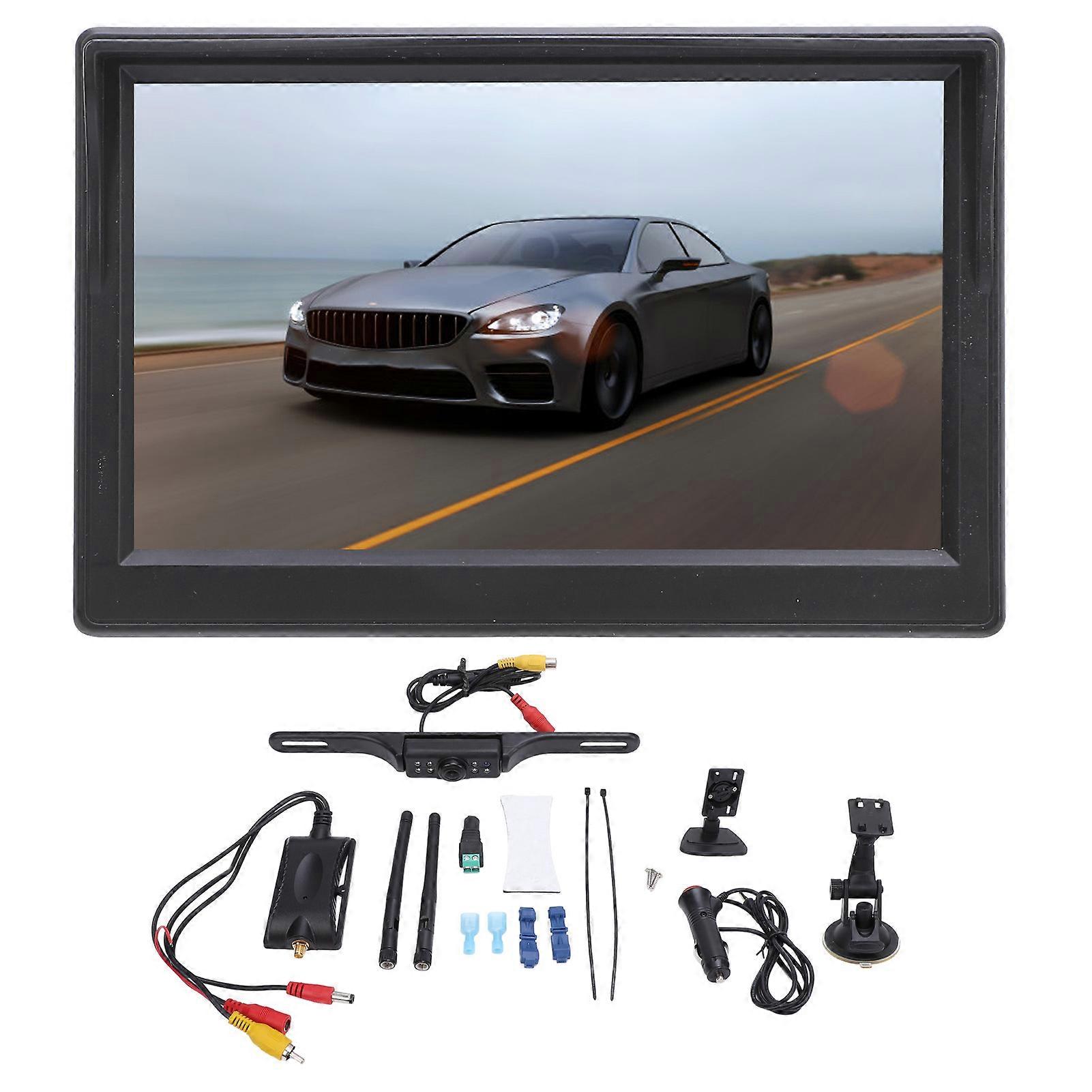 Backup fără fir pentru camion HD 1080P Cameră de vedere din spate pentru mașină cu afișaj LCD de 5 inchi Viziune nocturnă cu unghi larg de 140 de grade IP69 rezistent la apă