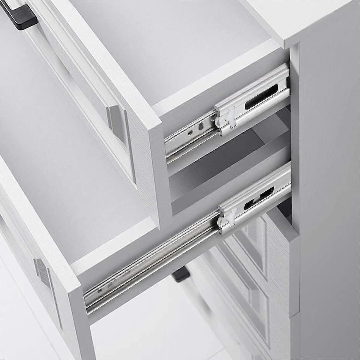 Ball Bearing Slide 2 Pack 300mm Drawer Slides Soft Close Drawer Slide 304D Stainless Steel Roller Slide Full Extension Drawer Slides Weight Capacity 5