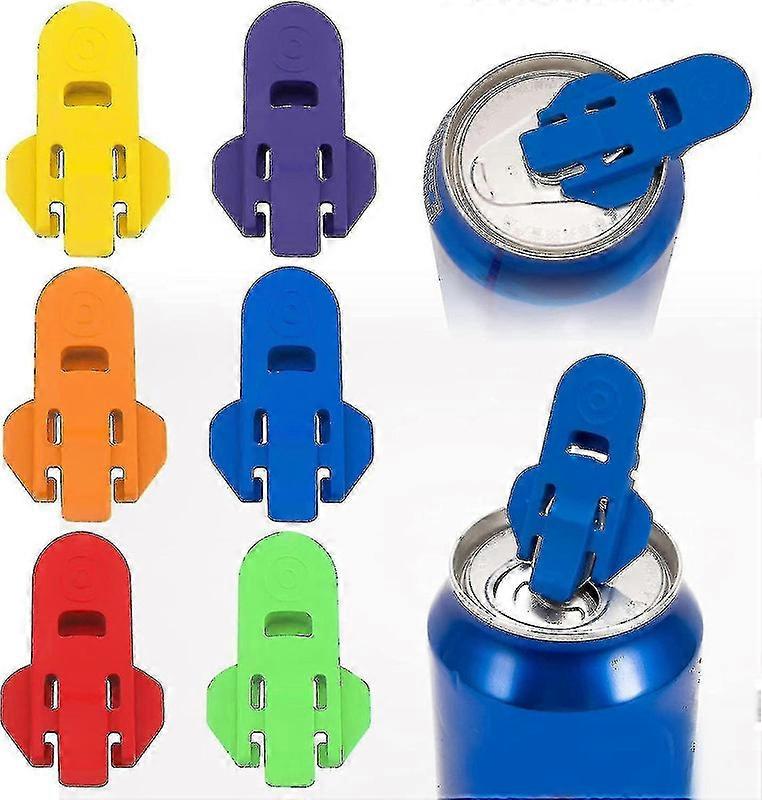 Manual Easy Can Opener, Colorful Soda Beer Can Opener Beverage Can Protector, High Quality Plastic Protective1sets)--