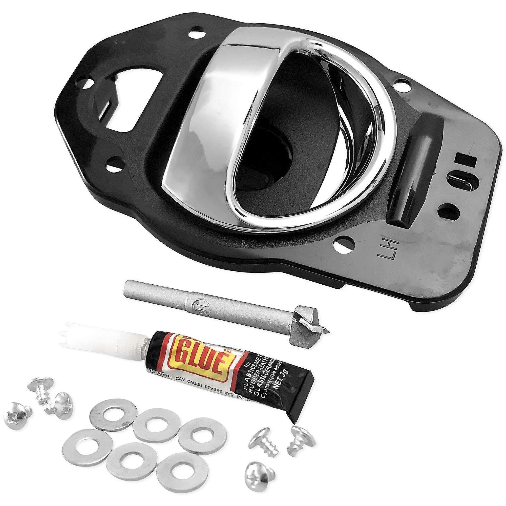 Inner Door Handle Front/Rear Driver Left Compatible with 2006-2011 Chevy HHR, OEM 25812196, Includes Installation Hardware
