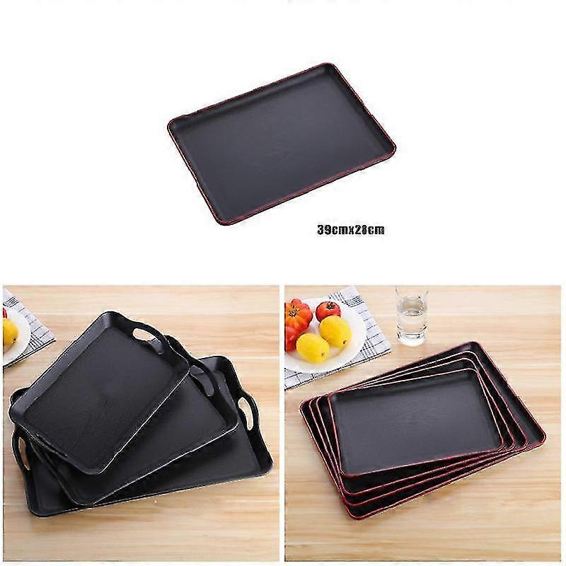 Serving Plastic Tray Food Serving Trays Anti-slip Scratch-resistant Tray Rectangular