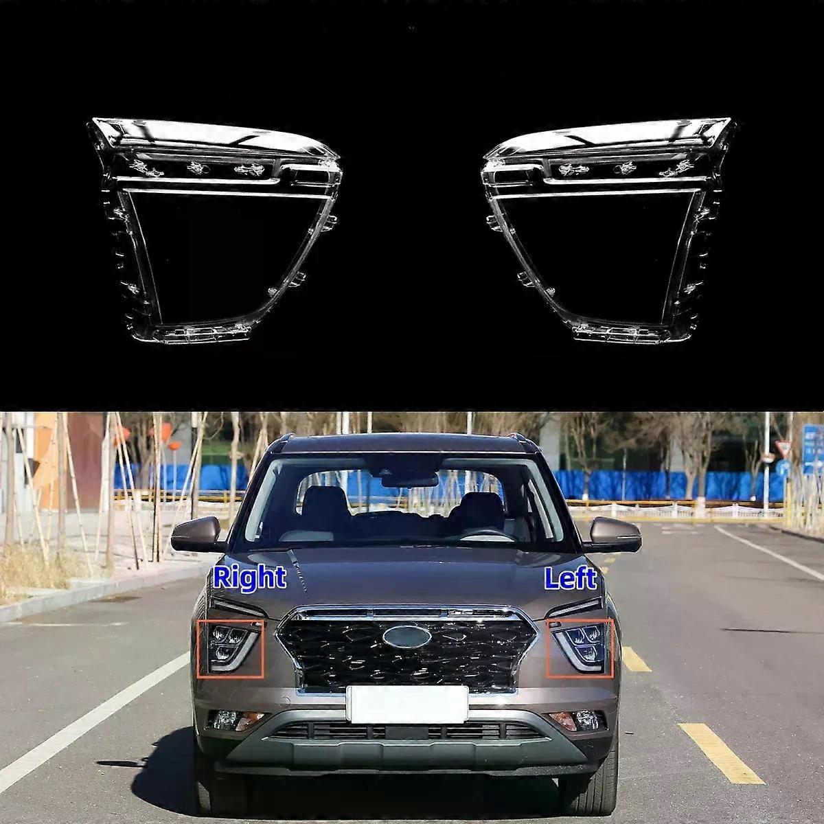 ExquisiteFor Hyundai IX25 2020 Car Accessories Replace A Transparent PC Lights Shell Front Lights Lampshade