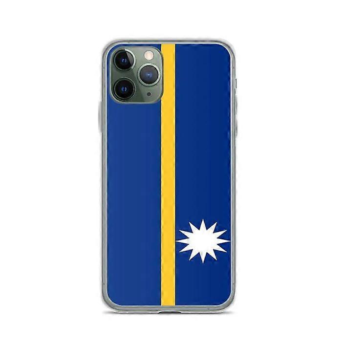 Phone Case – Nauru Flag – Compatible with iPhone 11 Pro – Soft Case – Durable and Shockproof - Silicone - Pixelforma