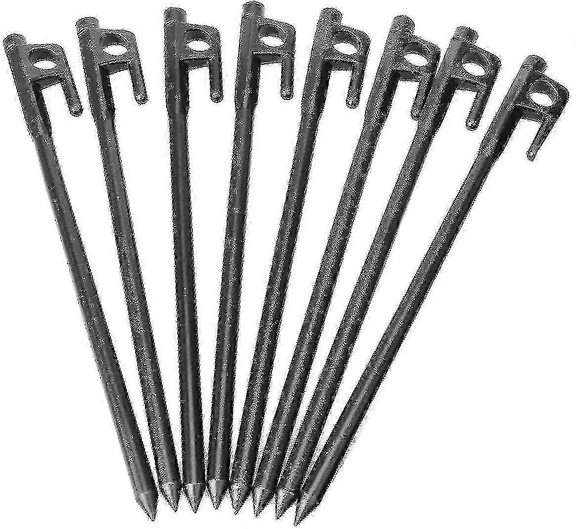 Tenda Pegs Ground Stakes Camping Heavy Duty Rocky Cast Forjado Ferro 8 Polegadas Com Gancho